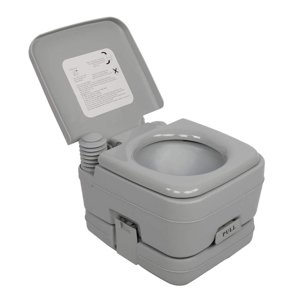 Ozark Trail Portable 14.5in Folding Camp Toilet, 1 gal Capacity