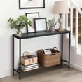thumbnail image 1 of Ktaxon Modern Multifunction Console Table Sofa Table TV Stand with Sturdy Metal Frame in Entryway,Living Room,Hallway,Black Finish, 1 of 10