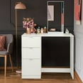 thumbnail image 1 of Ktaxon Modern Vanity Table with Mirror and , White finish, 1 of 14