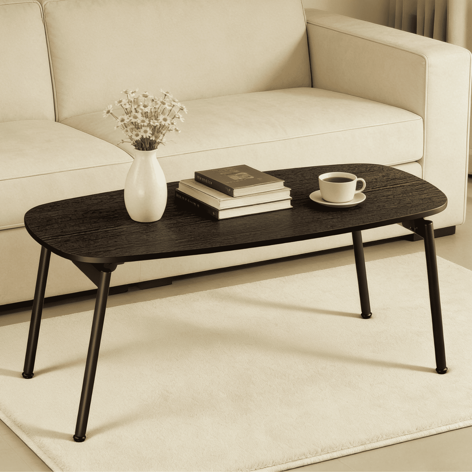 Ktaxon No Assembly Folding Coffee Table, 31.5
