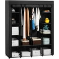 thumbnail image 1 of Ktaxon Non-Woven Fabric Portable Closet Organizer Storage with 14 Shelves, Black, 1 of 6