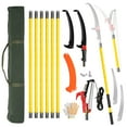 thumbnail image 1 of Ktaxon 26FT Manual Pole Saw, Lightweight Tree Trimmer with Long Handle & Steel Blade, Yellow, 1 of 11