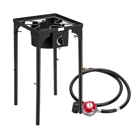 Ktaxon Outdoor Propane EX31-51 Single Burner 75,000BTU with 0-20 Psi High Pressure Adjustable Regulator 15"
