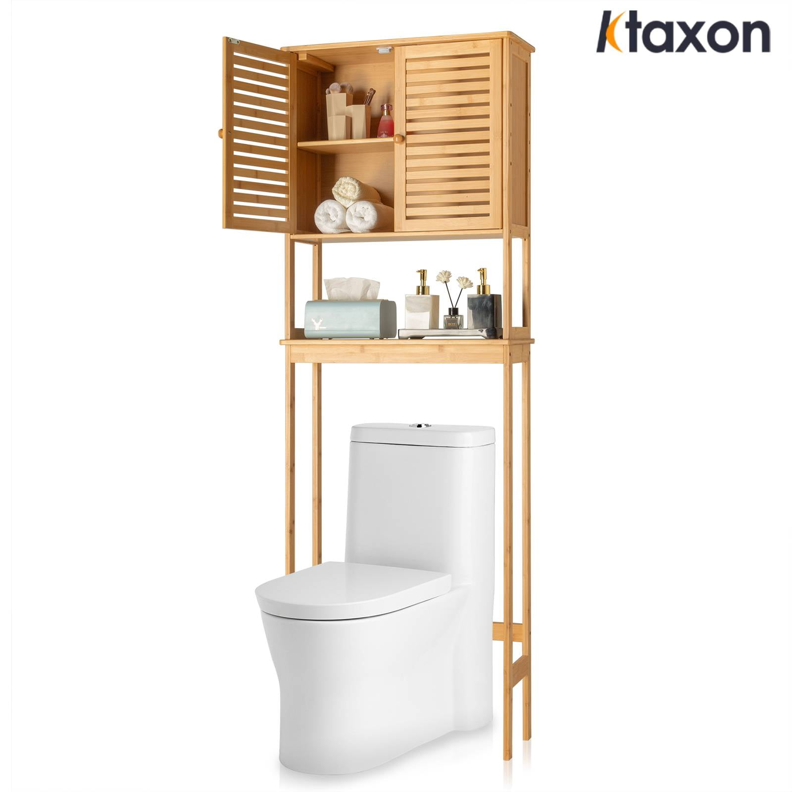 Ktaxon Over The Toilet Bathroom Storage Cabinet with Adjustable Shelf ...