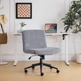 thumbnail image 1 of Ktaxon Oversized Armless Office Chair Swivel Study Chair Adjustable Desk Chair with Criss Cross Legs for Conference and Home Gray, 1 of 7