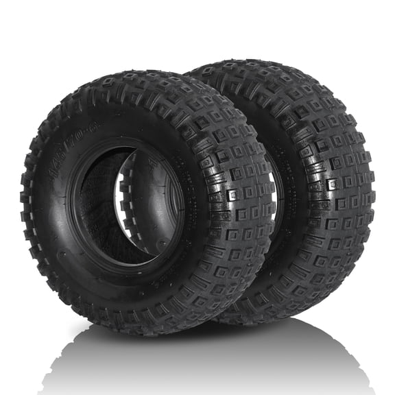 Ktaxon Pair of 2 145/70-6 P319 6PLY ATV Tires, Tubeless