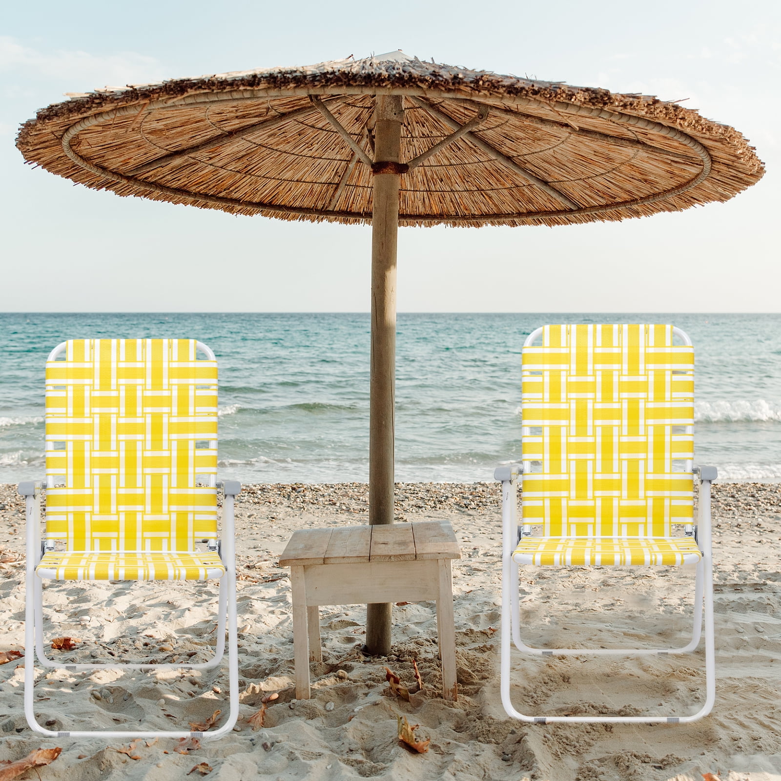 Yellow camping chair hot sale