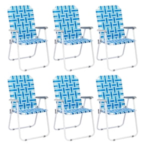 Aluminum Webbed Folding Lawn Chairs