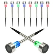 Ktaxon Patio Garden 10 Piece 5W Colorful Solar Power LED Lawn Lights