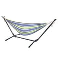 thumbnail image 1 of Ktaxon Patio Swing Double Hammock Bed with Steel Stand and Portable Carrying Case Included,Green, 1 of 10