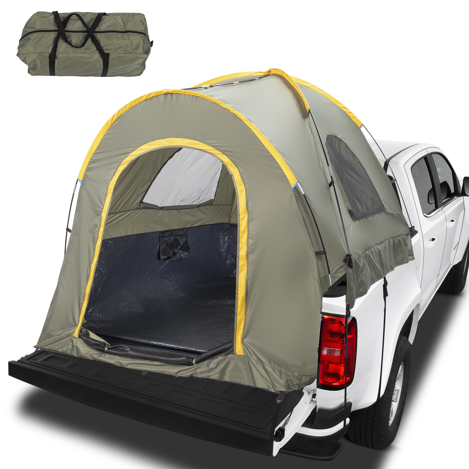 Costway 5' -5.2' Compact Short Bed Truck Tent Portable Pickup Carry Bag ...