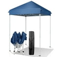 thumbnail image 1 of Ktaxon Pop Up 5ft x 5ft Canopy Patio Tent Folding Gazebo Backyard Canopy Blue, 1 of 7