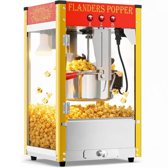 Ktaxon Popcorn Machine, 10 oz Kettle 4 Gal Theater Style Countertop, Red
