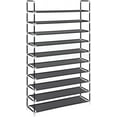 thumbnail image 1 of Ktaxon Portable 10 Tiers Shoe Rack Shoe Shelf 50 Pairs Shoe Tower Stand Shoe Cabinet Shoe Storage Organizer, Black Finish, 1 of 9