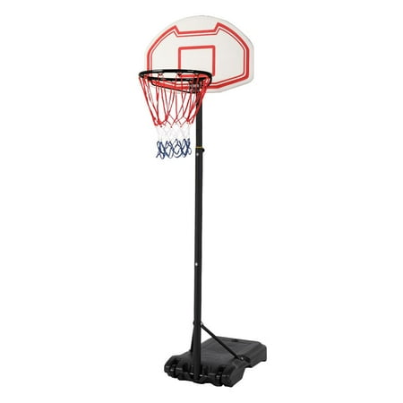 Ktaxon Portable 5.2-6.9ft Adjustable Basketball Hoop System, Removable Basketball Goal Stand for Kids, Outdoor/Indoor