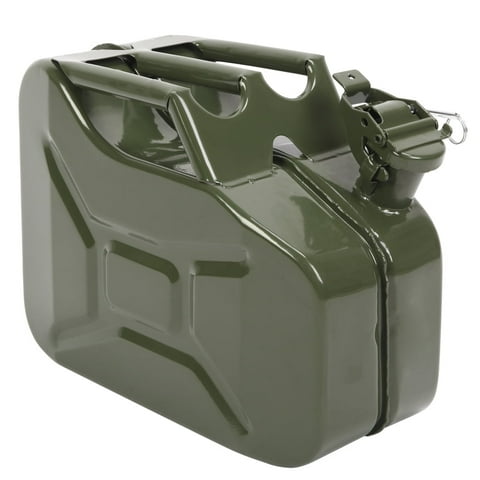 Ktaxon Portable Jerry Can 10L 2.64Gal Capacity, Emergency Backup Fuel Container, Army Green, US Standard