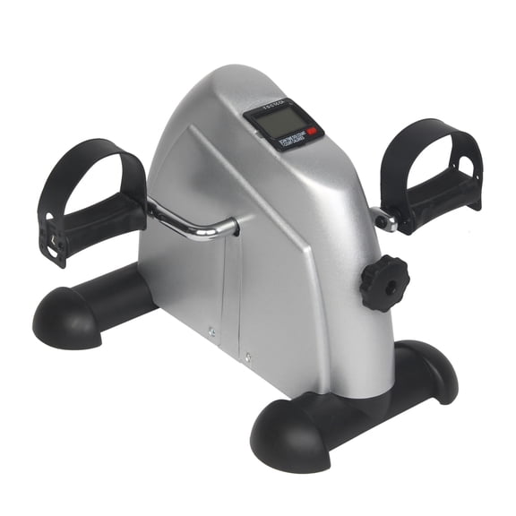 Ktaxon Portable Mini Bike Desk Exercise, Home Office Mini Peddle Bike with LCD Screen, 220 lb Maximum Weight (Silver)