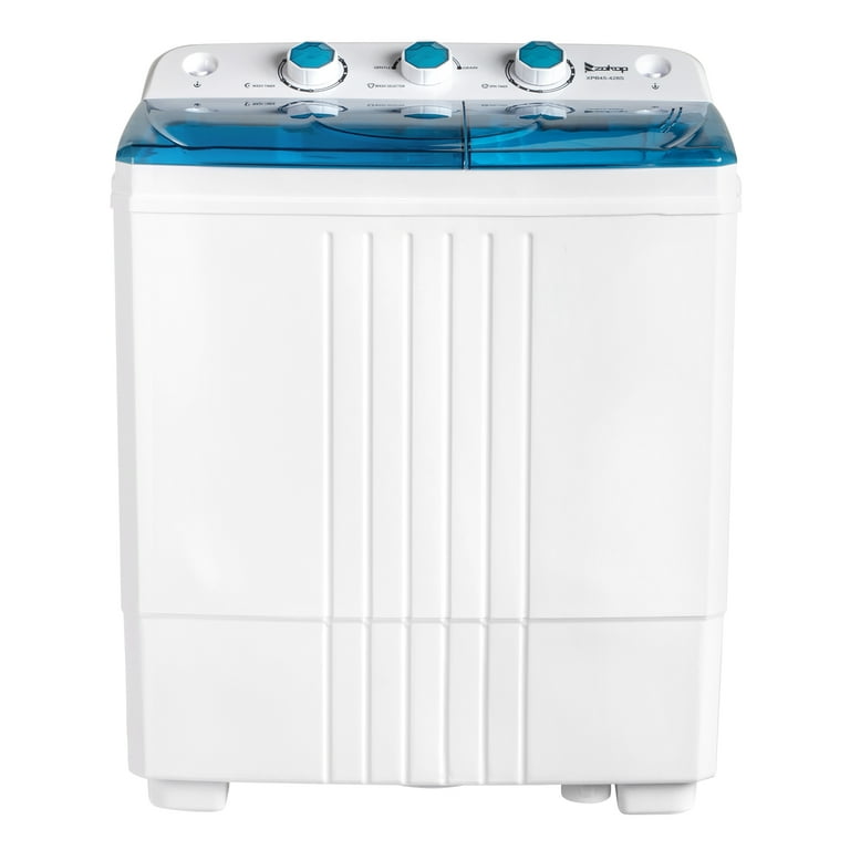 Costway Portable Mini Compact Twin Tub 20lbs Total Washing Machine 