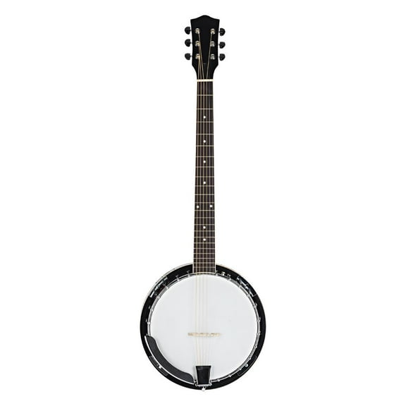Ktaxon Professional Wood Alloy Exquisite Sapelli Notopleura 6-string Banjo Dark Golden