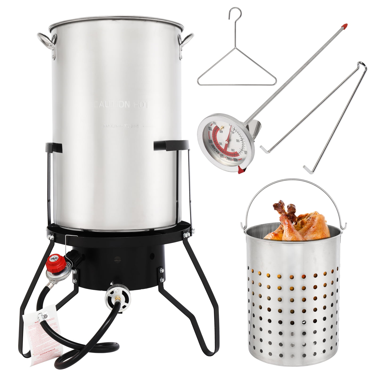 Free Shipping! Ktaxon Propane Outdoor Fryer Stainl