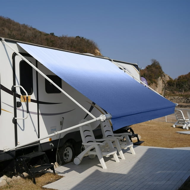 Ktaxon RV Awning 16' Camper Awning Fabric, Trailer Awning Canopy Patio ...