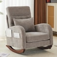 Ktaxon Rocking Accent Chair Glider Reading Chair Comfy Chenille ...