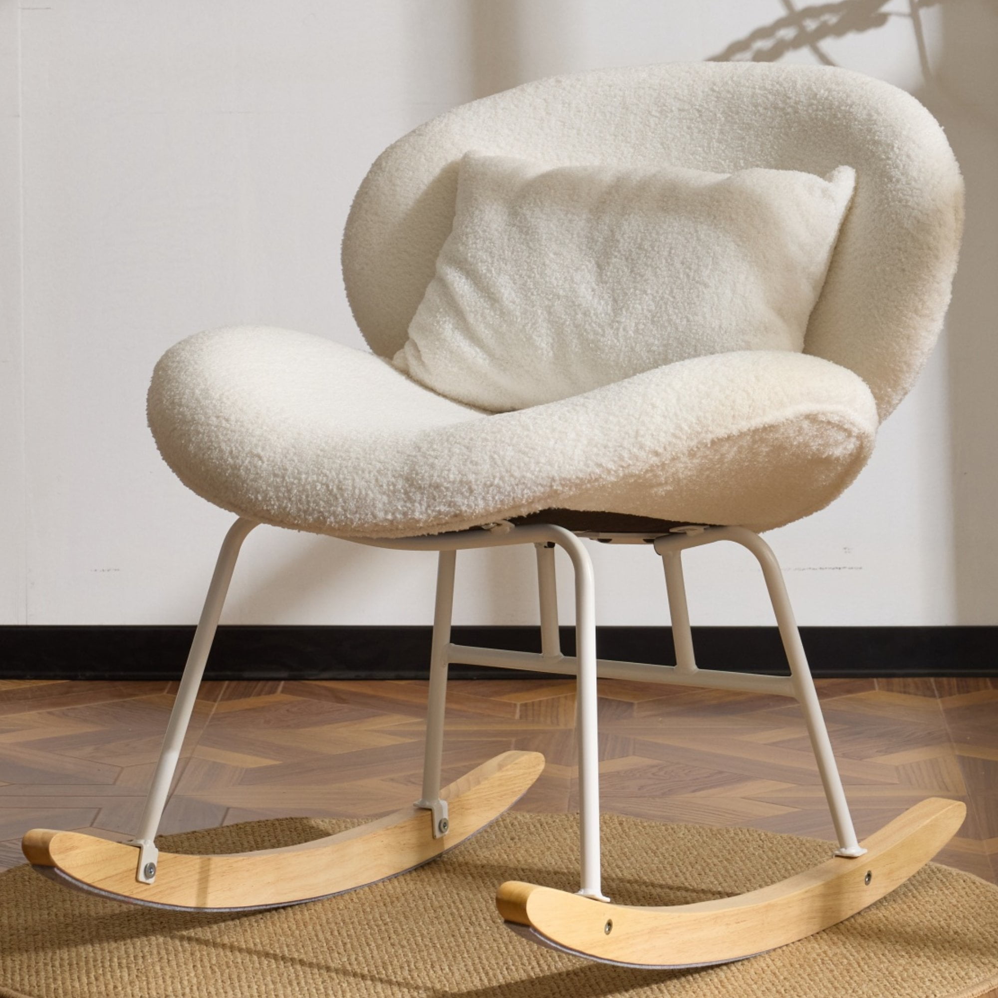 小物 Rockin'Chair Ktaxon Rocking Accent Chair with Padded Seat, Cute Cozy Nest