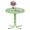 thumbnail image 1 of Ktaxon Round Metal Outdoor Side Table for Patio Garden Deck, Weather Resistant, 20.47 Inch, Green, 1 of 7