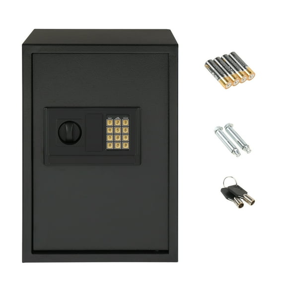 Ktaxon Safe Box, 1.45 Cuft Home Safe, Digital Electronic Security Lock Box Safes, Solid Alloy Steel Office Hotel Home Safe, Black