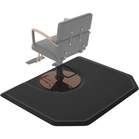 Ktaxon Salon Mat for Hair Stylist 4'x5' Anti Fatigue Barber Floor Mat with Round Base, Salon Chair Mat for Hairdresser Standing, Barbershop Beauty Spa Styling Shampoo Equipment