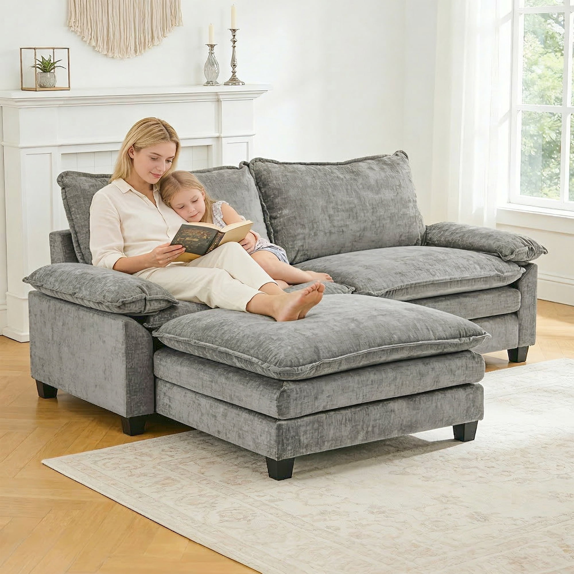 Ktaxon Sectional Sofa L Shaped Couch with Chaise Living Room