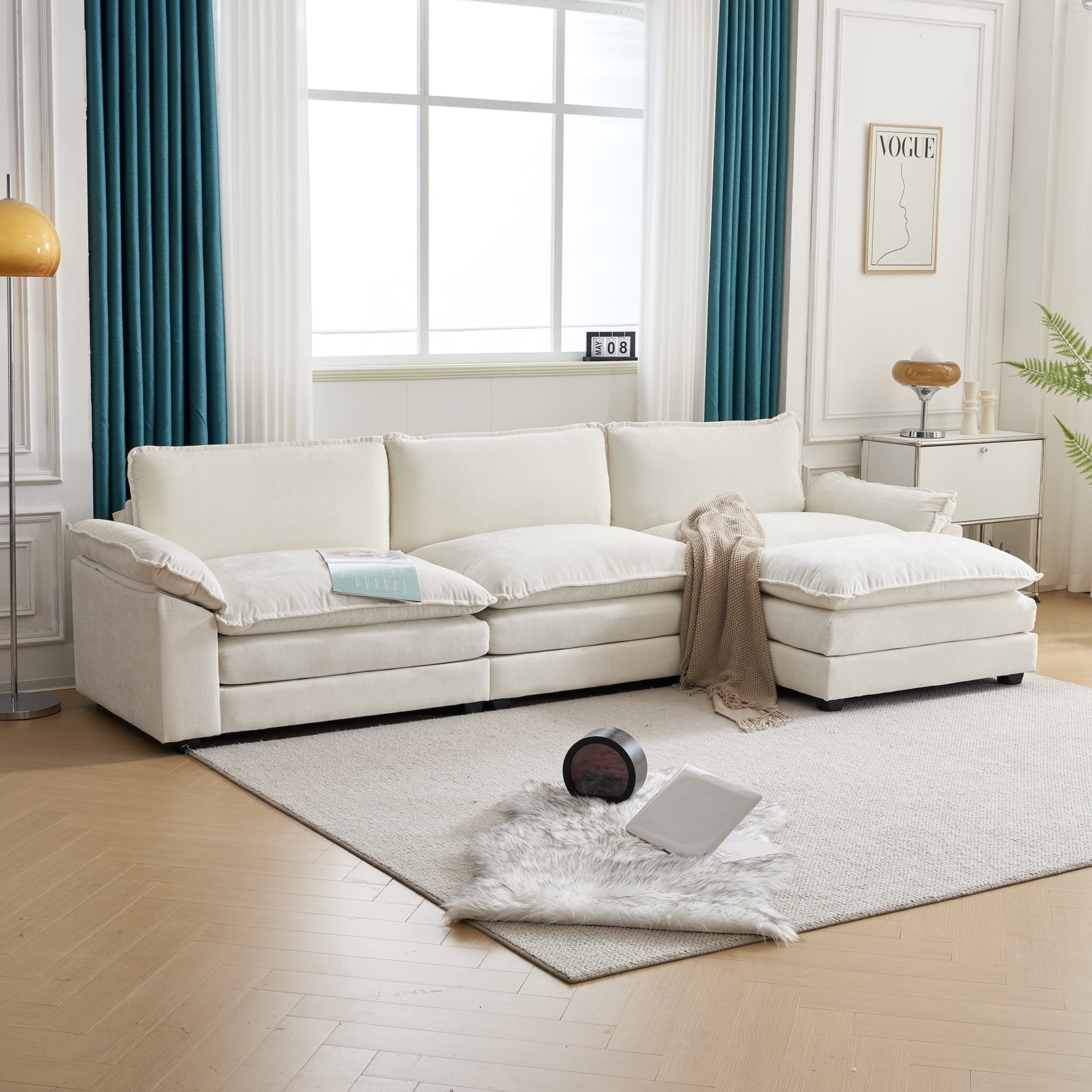 Ktaxon Sectional Sofa L Shaped Couch with Chaise L