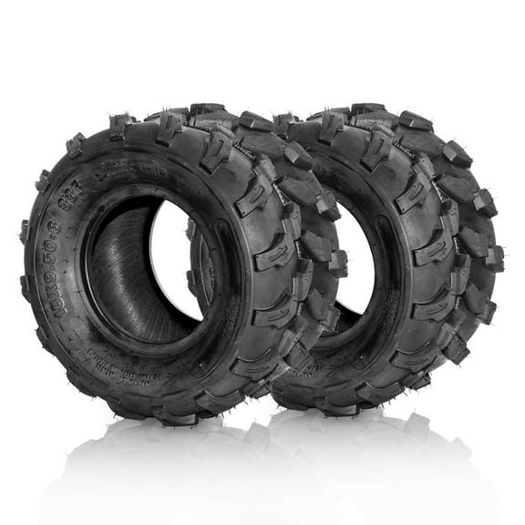 Ktaxon 18x9.5-8 ATV/UTV Tires Set of 2, 4PR Tubeless All-Terrain Sport Tires for Off-Road Use