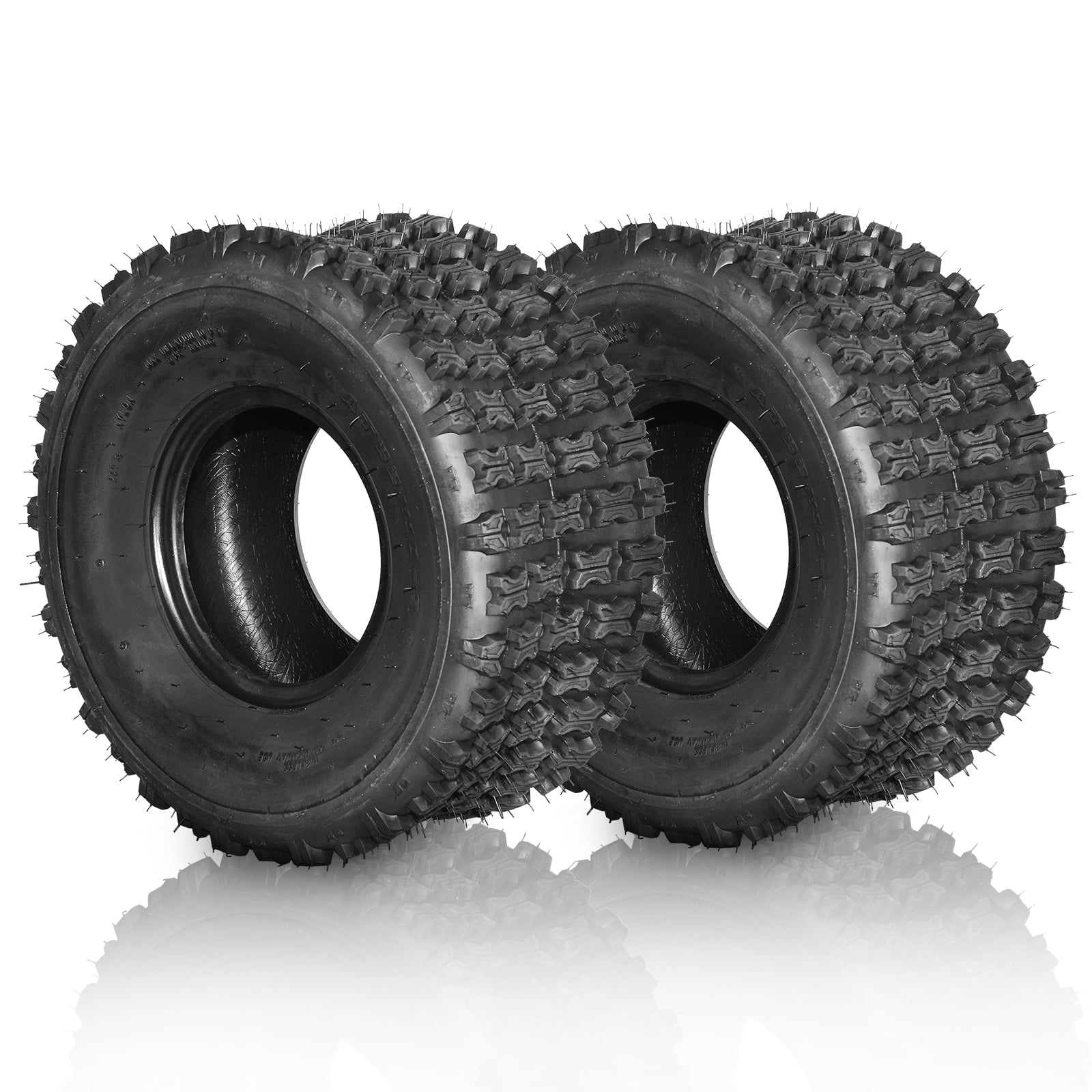 Ktaxon Set of 2 22x10-9 ATV Tires, 6 Ply Tubeless All Terrain