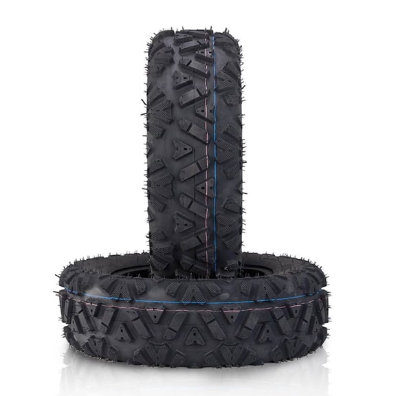Ktaxon Set of 2 22x7-12 ATV & UTV All Terrain Tires, 6 Ply Tubeless Knobby Mud Tires Front Rear