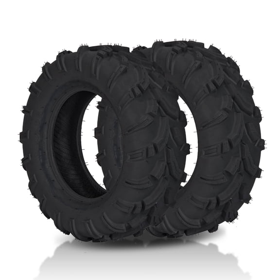 Ktaxon Set of 2 24x8-12 ATV & UTV All Terrain Tires, 6 Ply Tubeless Mud Trail Tires