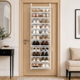 thumbnail image 1 of Ktaxon 12 Layers Over-The-Door Wall-mounted Style Home Shoe Storage Rack Organizer, White, 1 of 13