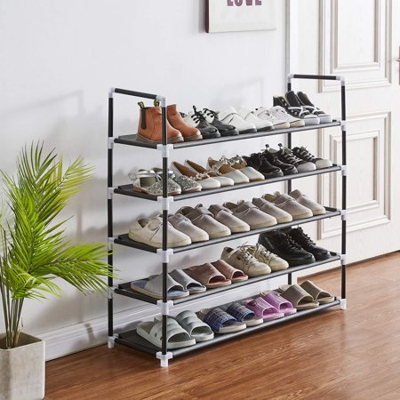 Ktaxon Shoe Rack 5-Tier Shoe Storage Organizer Space Saving Stackable