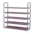 thumbnail image 1 of Ktaxon Shoe Rack 5 Tiers 30 Pairs, Shoe Storage Cabinet Organizer for Entryway, Hallway, Dark Brown, 1 of 7