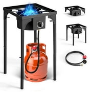 Ktaxon Single Burner Propane Camping Stove, Black