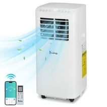 Ktaxon Smart WiFi Enabled 5100 BTU (8000 BTU ASHRAE) Portable Air Conditioner & Dehumidifier Function Remote W/ Window Kit,White