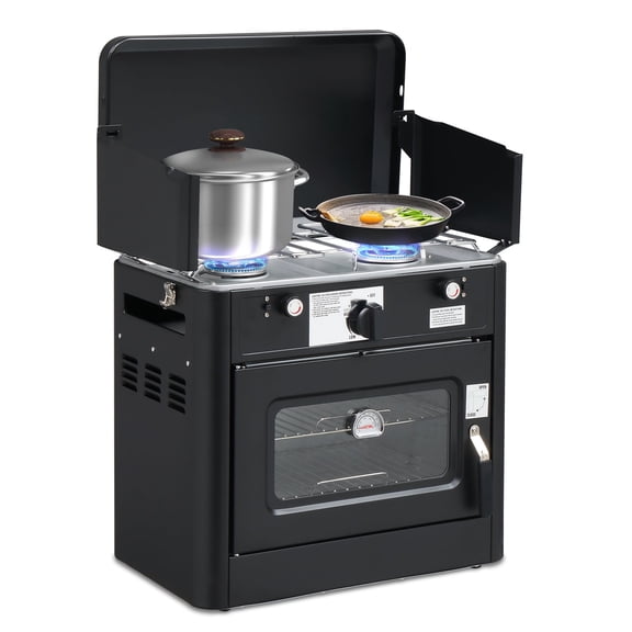 Ktaxon Stove & Oven 2 Burner Propane Camping Stove