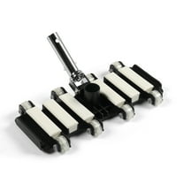 Ktaxon Swimming Pool Vacuum Head, Rectangle Pool Vacuum Head with Wheels, Black&White