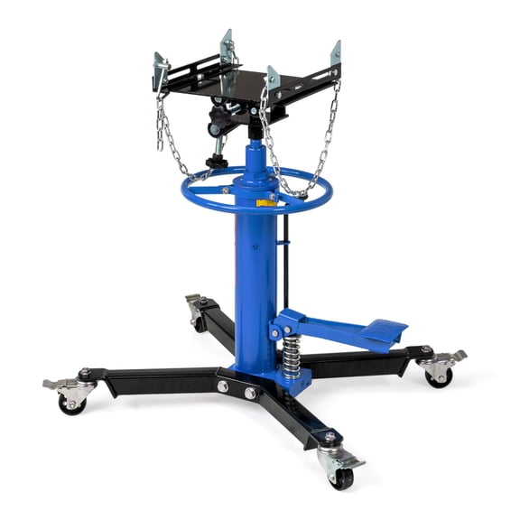 Ktaxon Transmission Jack, 3/4 Tons Hydraulic Vertical Telescoping Floor Jack Stand, Garage/Shop Lift Hoist, Blue