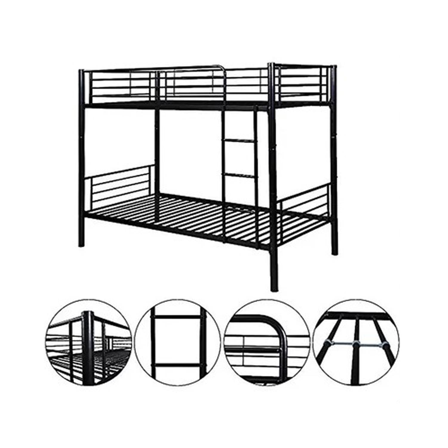 hatake2★ Amazon.com: Max & Lily Twin Over Twin Low Bunk Bed with