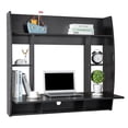 thumbnail image 1 of Ktaxon Wall Mount Computer Desk Floating Storage Shelves Laptop Office Computer Desk, 1 of 11
