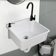 thumbnail image 1 of Ktaxon Wall-Mounted Utility Sink with Hot&Cold Faucet, Wall-Mounted Utility Tub with Wall Bracket for Laundry Room, Garage, Workshop, Basement, Shop, 1 of 8