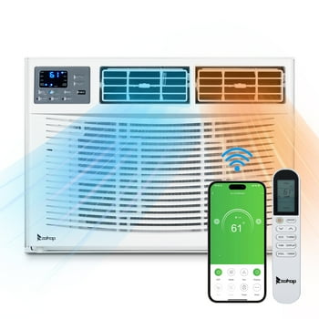 Ktaxon WiFi Enabled 12000 BTU Heat And Cool Window Air Conditioner With Wifi Controls