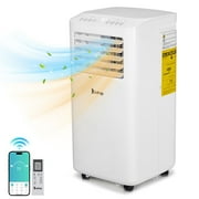 Ktaxon WiFi Enabled 7100BTU (10000 BTU ASHRAE) Portable Air Conditioner with Heat, 4-in-1 Cooler, Heater, Dehumidifier, Fan, Room Mobile AC Unit With Remote/APP Control