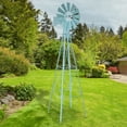thumbnail image 1 of Ktaxon Wind Spinner,  8FT Large Wind Spinners for Outdoor, Yard&Garden, Garden Decor,Light Blue, 1 of 9